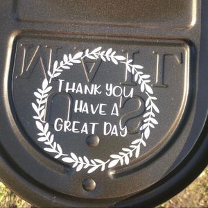 Postal Worker Thank you Mailbox Decal